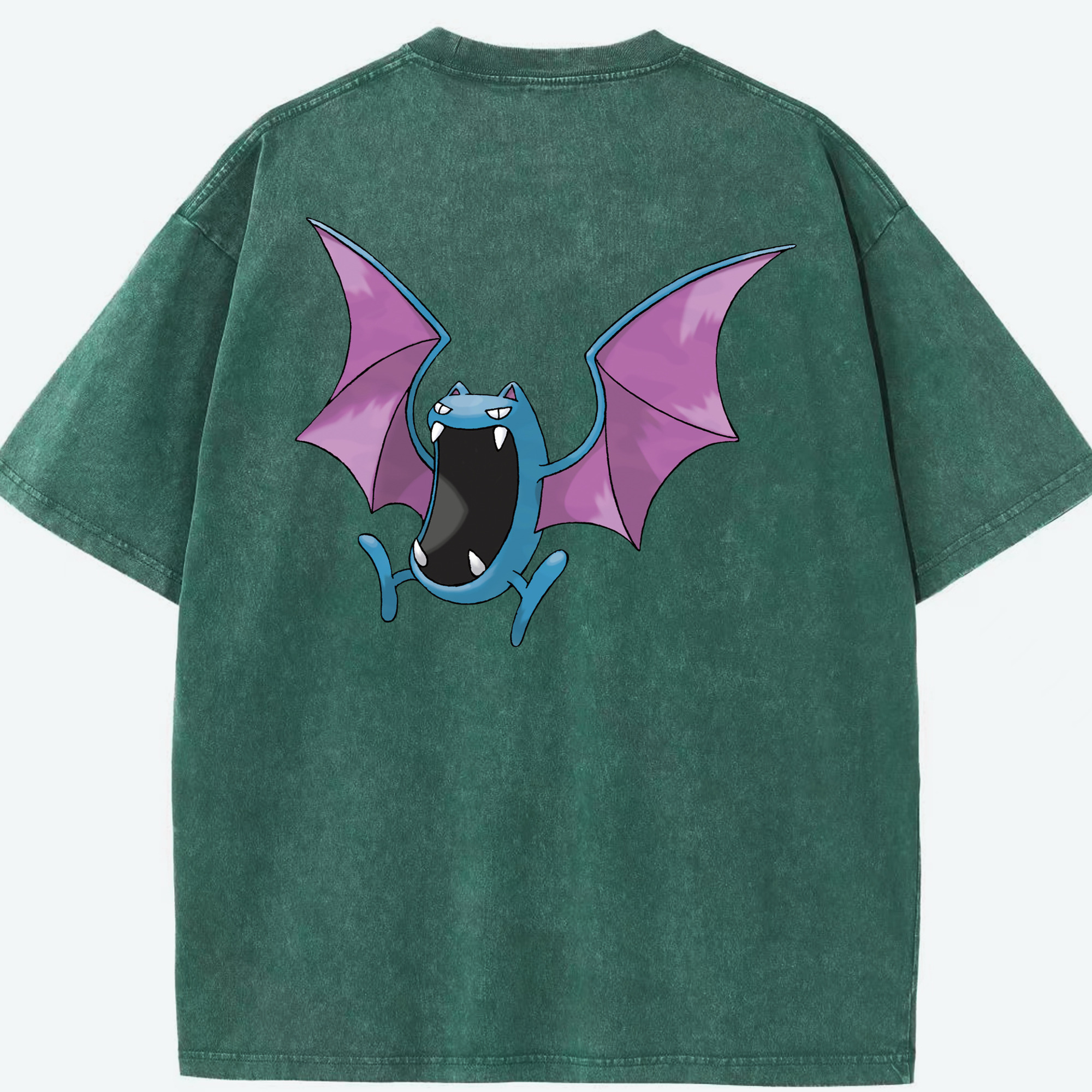 （画像用） ポケットモンスター Pokémon 綿100% ヴィンテージ風 半袖Tシャツ（背面プリント）